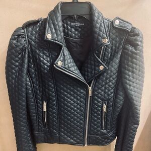 Generation Love Faux Leather Black Moto Jacket Size S